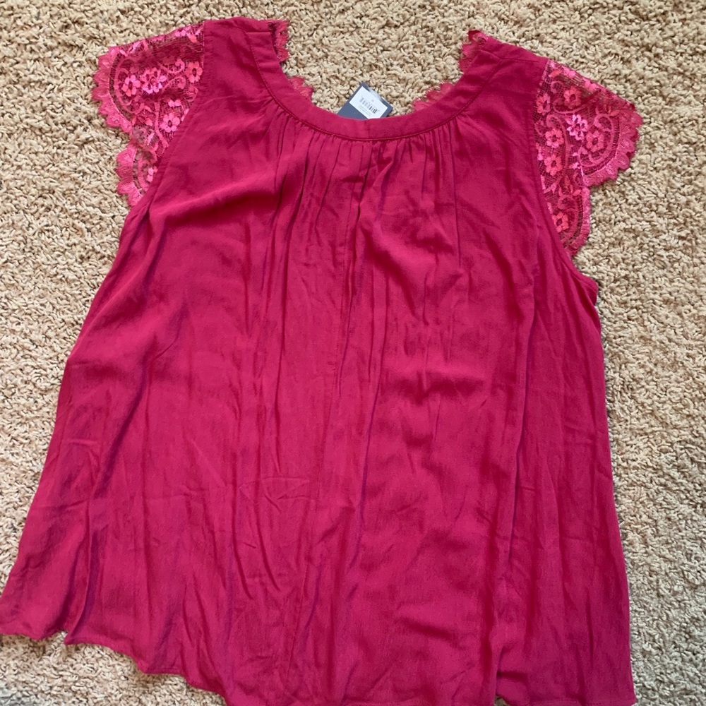 Scallop Sleeve Top π - Picture 6 of 6